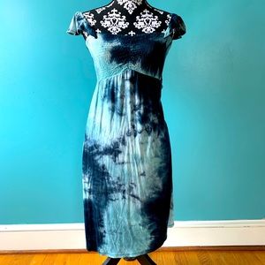 Tie Dye Venus Blue Dress